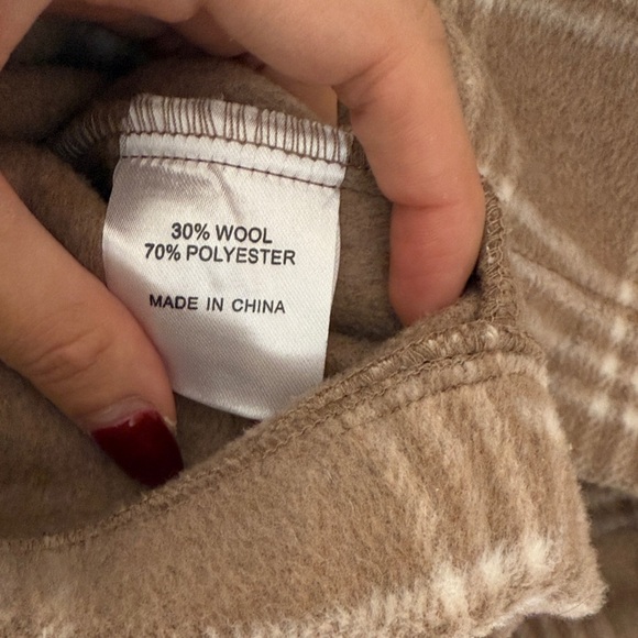 Plaid Wool Blend Jacket - Picture 7 of 8